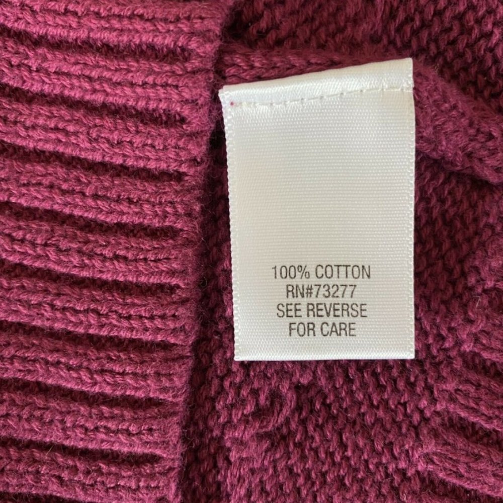 ⛔️SOLD⛔️ CROFT & BARROW Cable Knit Sweater Sz XL - Picture 10 of 13